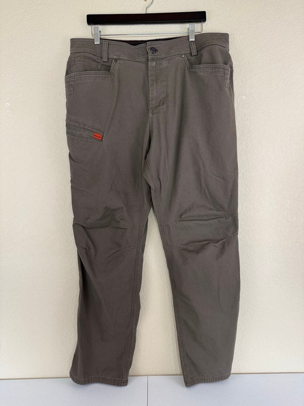 Brunt Pants Men 38x34 (Act 38x32) Brown The Torra Work Pant Utility Workwear